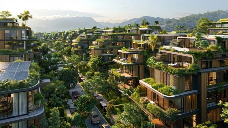 العمارة الأفقية الصديقة للبيئة: مستقبل التصميم الحضري المستدام
