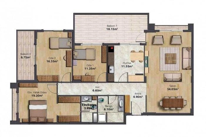 floorplan-turkey-bursa-nilüfer-batıkent-residence-daire-17420850614.webp