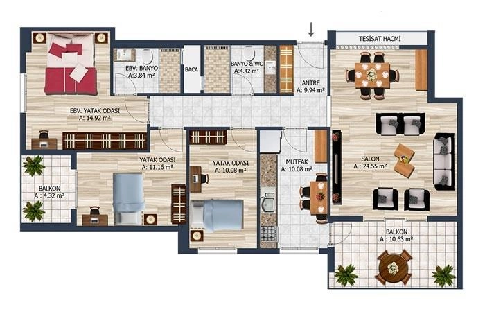 floorplan-turkey-i╠Зstanbul-avrupa-g├╝ne┼Яli-kirazl─▒-koru-evleri-daire-17420975233.webp