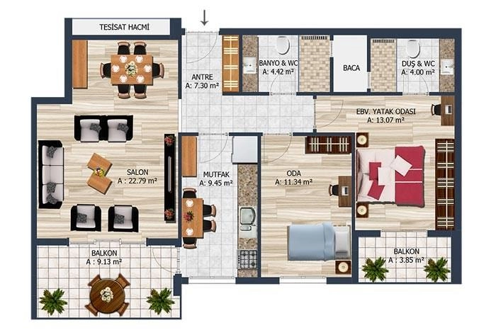 floorplan-turkey-i╠Зstanbul-avrupa-g├╝ne┼Яli-kirazl─▒-koru-evleri-daire-174209752712.webp