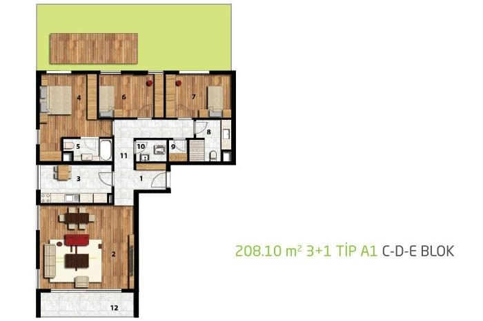 floorplan-turkey-i╠Зstanbul-avrupa-ba─Яc─▒lar-ya┼Яam-plus-ba─Яc─▒lar-daire-174210586033.webp