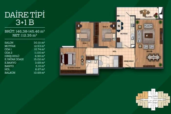 floorplan-turkey-i╠Зstanbul-avrupa-ba┼Яak┼Яehir-bah├зekent-flora-daire-174210885012.webp