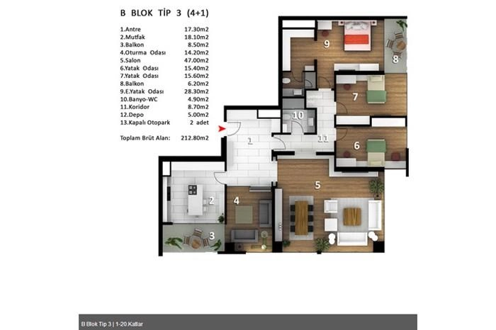 floorplan-turkey-ankara-Зankaya-paladyum-beytepe-rezidans-17421191164.webp