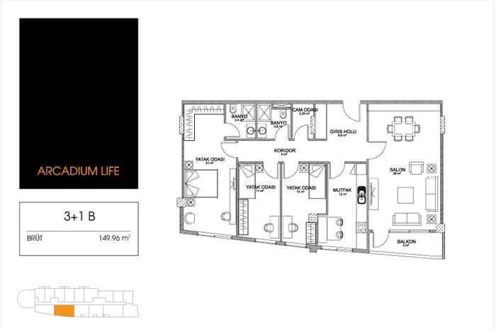 floorplan-turkey-i╠Зstanbul-avrupa-g├╢kt├╝rk-arcadium-life-3-daire-174212302916.webp