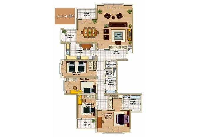 floorplan-turkey-i̇stanbul-avrupa-esenyurt-agena-park-daire-17421283077.webp